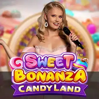 Sweet Bonanza CandyLand online game logo by Pragmatic Play on wolfycasino2.be